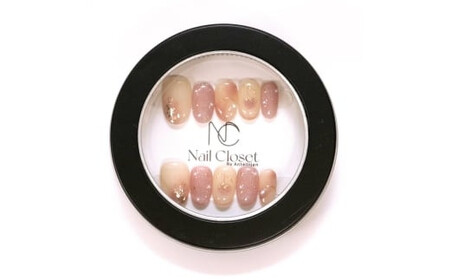 ネイルチップ　ミディアム【桜果】Lサイズ　Antellijan大宮ネイルサロンのハンドメイド　M7-L