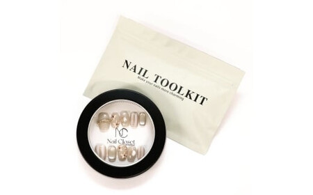 ネイルチップ　ミディアム【沙華】Mサイズ　Antellijan大宮ネイルサロンのハンドメイド　M8-M