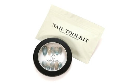 ネイルチップ ロング【朝露の庭】Sサイズ Antellijan大宮ネイルサロンのハンドメイド L3-S