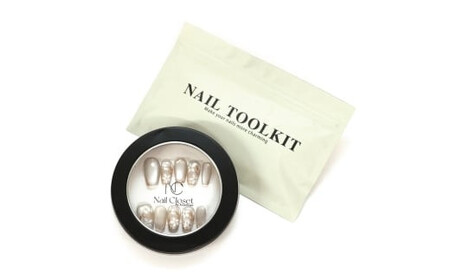 ネイルチップ ロング【金木淡花】Sサイズ Antellijan大宮ネイルサロンのハンドメイド L5-S