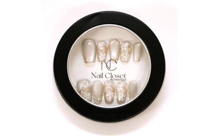 ネイルチップ ロング【金木淡花】Lサイズ Antellijan大宮ネイルサロンのハンドメイド L5-L