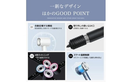 Iversan 大風量 ヘアドライヤー ブラック