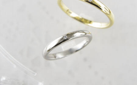 ジュエリームナカタ　（プラチナ）マリッジリング　オリビア　ダイヤあり