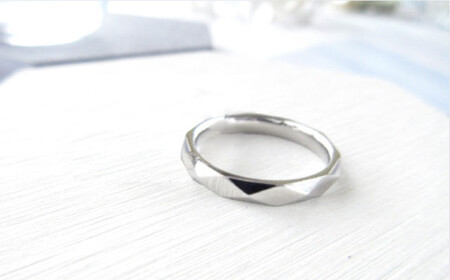 ジュエリームナカタ (シルバー)マリッジリング 切り子 ダイヤなし