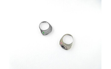 ジュエリームナカタ 【1月 ガーネット】 ベビーリング ~ASAHI~(スタイ モチーフ) シルバー製/チェーンなし