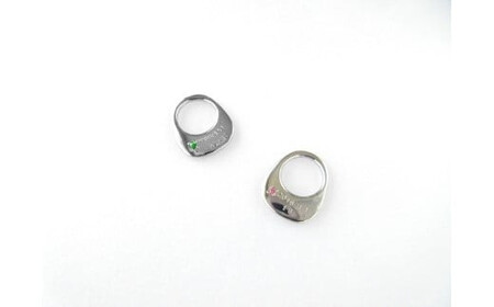 ジュエリームナカタ　【8月 ペリドット】 ベビーリング　～ASAHI～（スタイ モチーフ）　シルバー製／チェーンなし