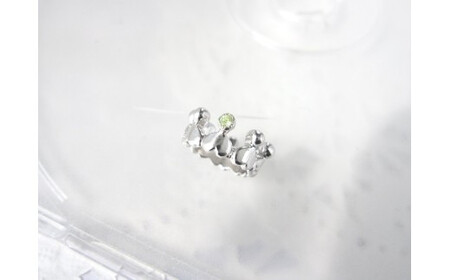 ジュエリームナカタ　【2月 アメジスト】 ベビーリング　～エンジェルリボン～　シルバー製／チェーンなし