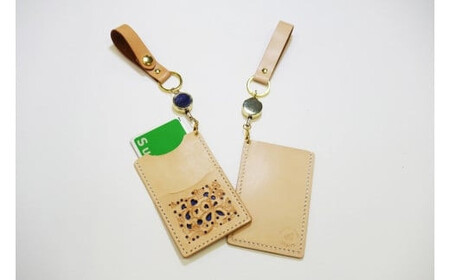 本革ICカードケース（障害のある人たちがつくるハートフルグッズ）【きいろ】