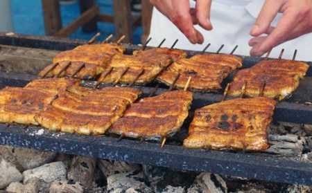 【満寿家】国産うなぎ蒲焼1人前＋白焼1人前セット　【11100-0147】