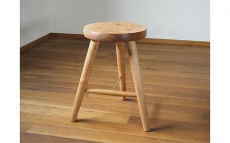 まる座スツール 3本脚 国産クルミ材 / 椅子【UMEBACHI FURNITURE】