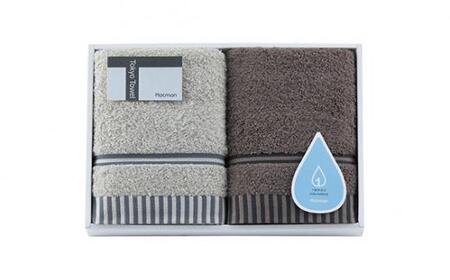 ホットマン1秒タオル フェイスタオル2枚ギフトセット / 高い吸水性 上質 綿100% 埼玉県