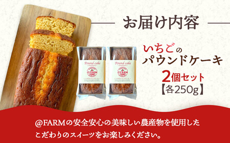 @FARM いちごのパウンドケーキ2個セット
