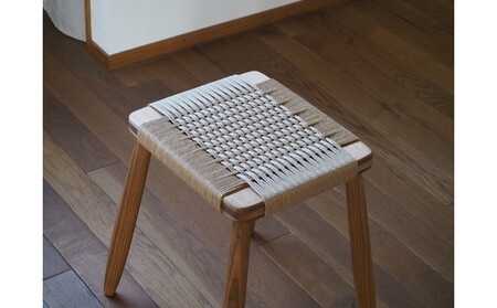 ペーパーコードスツール 1脚 スタッキング可 国産材【UMEBACHI FURNITURE】
