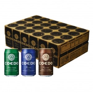 COEDO コエドビール 缶 24本 飲み比べセット ( 毬花 瑠璃 伽羅 × 各8本 計24本)【1305969】