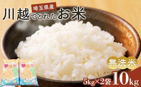 無洗米　川越でとれたお米　10kg ／ 白米 こしひかり 彩のきずな 彩のかがやき ３種類ブレンド米　埼玉県