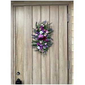 花オーナメント　玄関ドアに花飾り　風水で運気アップ【1396035】