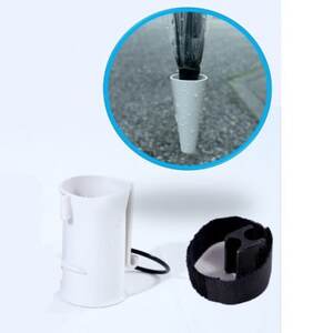 YouTubeショート動画が話題に!手ぶらで傘をさせる傘ホルダーCasash+　TEBURA白【1514589】