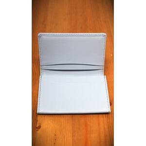 牛革(白なめし革) グレー 名刺入れ【1556999】