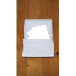 牛革(白なめし革) グレー 名刺入れ【1556999】