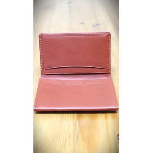 牛革(白なめし革) ブラウン 名刺入れ【1557007】