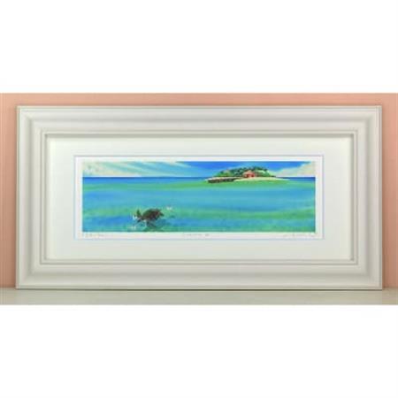 栗乃木ハルミ版画額装品「honu2」【1229381】