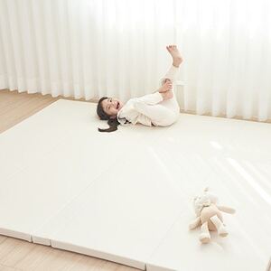 popomi 抗菌プレイマットCLEAN アイボリー 140×200×4cm【1653069】