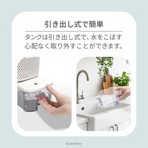 ドリテック コンパクト除湿機 「ロワン」 JY-102WT【配送不可地域:離島・沖縄県】【1689521】