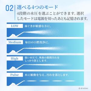 ドリテック 口腔洗浄器「ジェットクリーン フロッセ」 FS-106WT【配送不可地域：離島・沖縄県】【1716840】