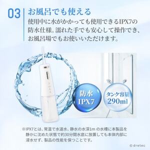 ドリテック 口腔洗浄器「ジェットクリーン フロッセ」 FS-106WT【配送不可地域：離島・沖縄県】【1716840】