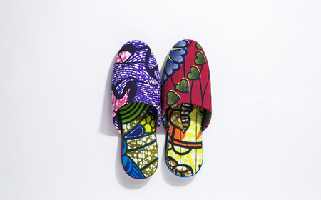 南河原スリッパ SIX CONTINENTS Lサイズ(パーニュ柄) No.451-01