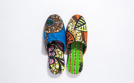 南河原スリッパ SIX CONTINENTS Lサイズ(パーニュ柄) No.451-01