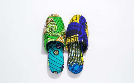 南河原スリッパ SIX CONTINENTS Mサイズ（パーニュ柄） No.452-01