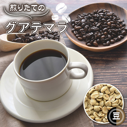 自家焙煎珈琲 リッチセット ブラジルサントスNo．2/グアテマラSHB（豆のまま） No.463-01