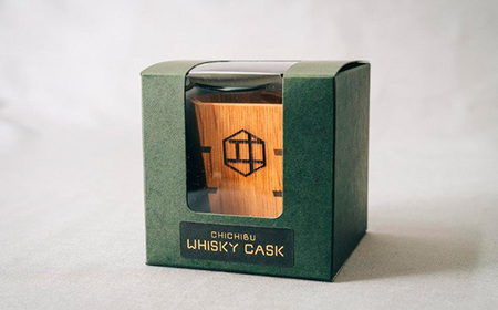 秩父市のウイスキー蒸溜所の熟成樽からつくられた六角枡 No.482