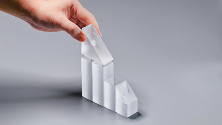 LOPT OPTICAL GLASS BLOCKS SHIKAKU / インテリア オブジェ 光学ガラス しかく 四角 インテリアデザイナー 進藤篤氏 おしゃれ 埼玉県 No.628