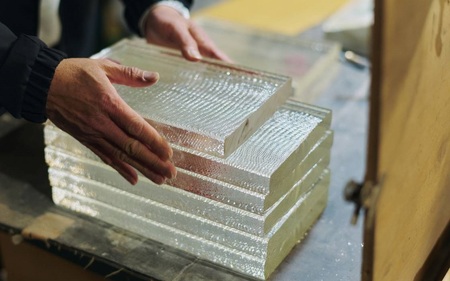 LOPT OPTICAL GLASS BLOCKS SHIKAKU / インテリア オブジェ 光学ガラス しかく 四角 インテリアデザイナー 進藤篤氏 おしゃれ 埼玉県 No.628