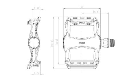自転車 ペダル Seahorse BLACK | 三ヶ島製作所
