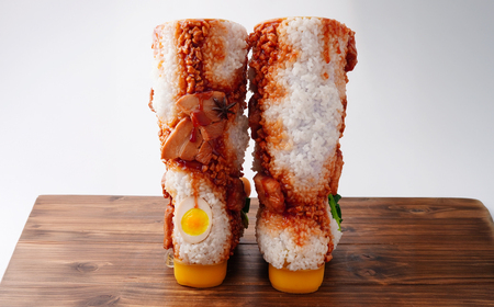 ＜受注生産＞ ルーローハンのブーツ | ブーツ 食品サンプル ルーローハン 畑中 埼玉県 所沢市