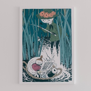 MOOMINVALLEY PARK ファブリックパネルMサイズ（スナフキン＆ミイ）[52211015]