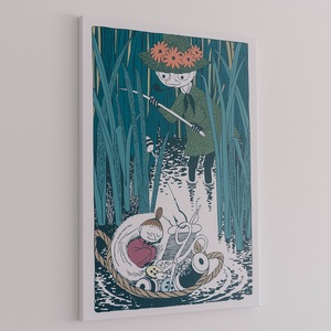 MOOMINVALLEY PARK ファブリックパネルMサイズ（スナフキン＆ミイ）[52211015]