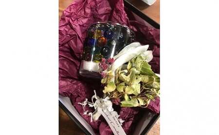 Tukiko Factory ステンドグラスキャンドル  飾り インテリア 北海道 今金町 F21W-100