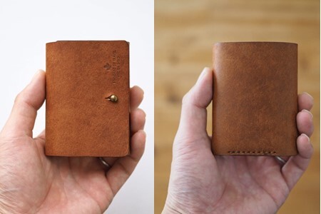 お札を折らない ミニ 財布 02 ブラウン　お財布