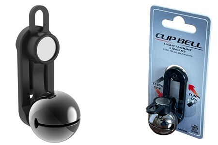 【トレイルランニング用　熊鈴】片手でワンタッチ消音操作（CLIP BELL）【ブラック 】ベル　熊よけ 