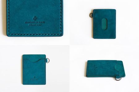 入れたまま使える ICカードケース【全18色】 04 ターコイズ　カードケース