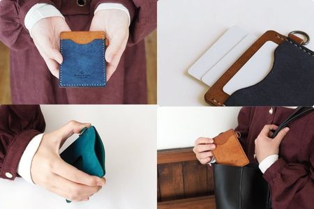 入れたまま使える ICカードケース【全18色】 04 ターコイズ　カードケース