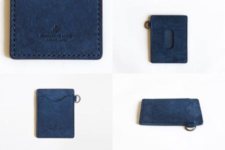 入れたまま使える ICカードケース【全18色】 05 ブルー　カードケース