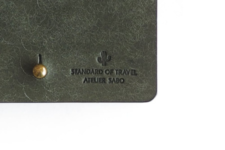 薄い二つ折り財布【全18色】08グリーンイエロー　お財布