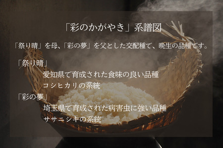 【令和７年産】加須市産　彩のかがやき　精米10kg