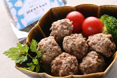 【Tesoro】わんこ用／和牛レバーと鶏肉のミートボール　プレーン3袋　ミートボール