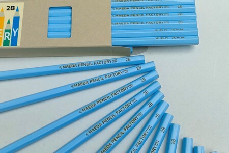 鉛筆（えんぴつ）六角軸ブルーダブル【プレゼントA-314】【名入れ】鉛筆